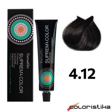 Краска для волос FarmaVita Suprema Color 4.12 каштановый пепельный ирис 60 мл