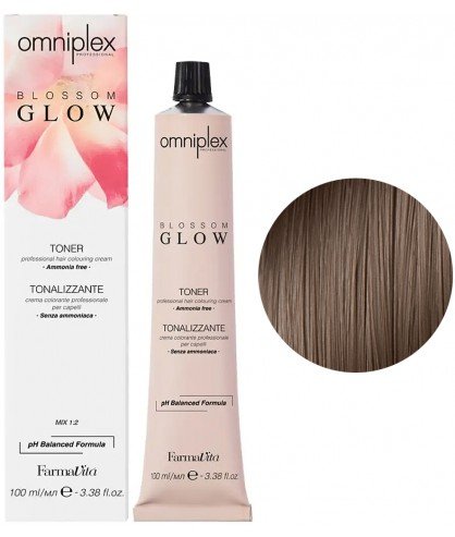 Безаммиачная краска для волос FarmaVita Omniplex Blossom Glow Toner 100 мл 7.8 Блондин кашемир