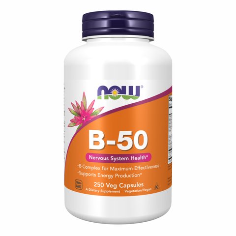 Комплекс витаминов B-50 Now Foods - 250 tabs