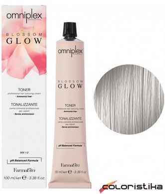 Безаммиачная краска для волос FarmaVita Omniplex Blossom Glow Toner 100 мл 8.12 Светлый блондин пепельно-перламутровый