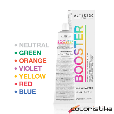 Краска для волос Alter Ego Booster Color голубой корректор 60 мл