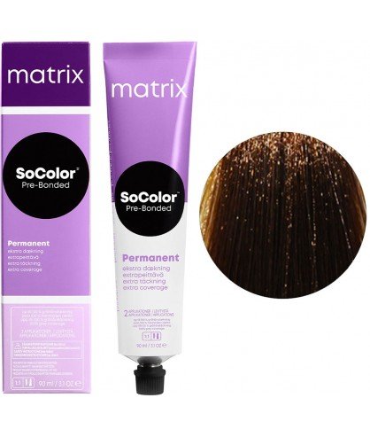 Краска для волос Matrix SoColor Pre-Bonded Permanent Extra Coverage 505G светлый шатен золотистый 90 мл