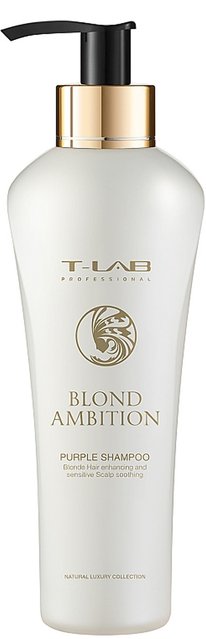 Фіолетовий шампунь для корекції кольору волосся T-LAB Professional Blond Ambition Purple Shampoo