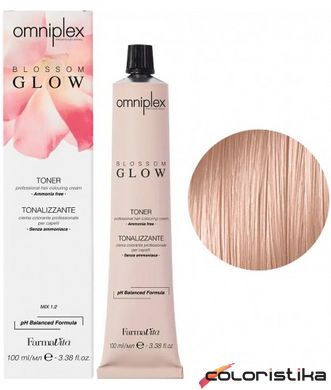 Безаміачна фарба для волосся FarmaVita Omniplex Blossom Glow Toner 100 мл 9.5 Дуже світлий блондин червоне дерево