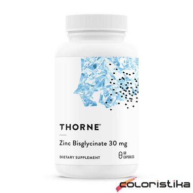 Цинк бісгліцинат Thorne Zinc Bisglycinate 30 мг - 60 капсул