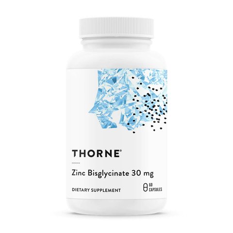 Цинк бисглицинат Thorne Zinc Bisglycinate 30 мг – 60 капсул