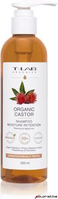 Шампунь для тонких и возрастных волос T-Lab Professional Organic Castor Shampoo,   250 мл