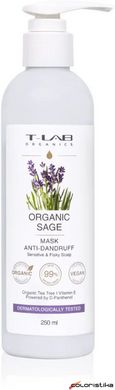 Маска для чутливої шкіри голови проти лупи T-Lab Organics Organic Sage Anti-Dandruff Mask   250 мл