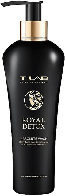 Шампунь-гель для абсолютної детоксикації волосся та тіла T-Lab Professional Royal Detox 300 ml