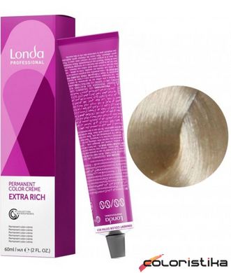 Краска для волос Londa Professional PERMANENT COLOR 12/89 Специальный блондин жемчужный сандре 60 мл