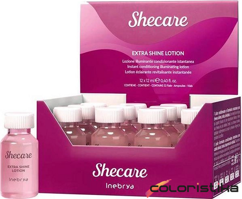 Лосьон для волос экстра сияние Inebrya Sheсare Extra Shine Lotion 12шт/10мл