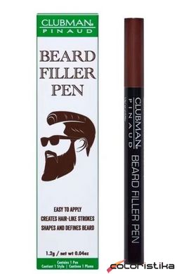 Карандаш для бороды CLUBMAN PINAUD BEARD FILLER PEN Dark Brown 1.2g