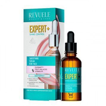 Сироватка для обличчя Розгладжуюча "Контроль Блиску" Revuele Expert+, 25 мл
