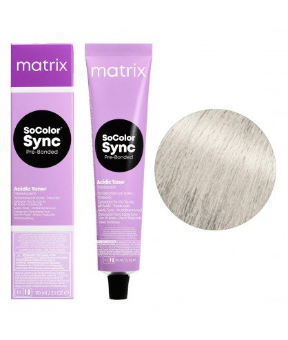 Безаммиачная краска для волос Matrix SoColor Sync Pre-Bonded Acidic 8A, пепельный 90 мл