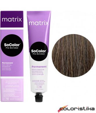 Фарба для волосся Matrix SoColor Pre-Bonded Permanent Extra Coverage 506M темний блондин натуральний 90 мл