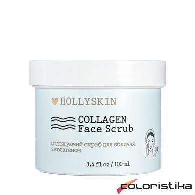 Скраб для обличчя Hollyskin Collagen Face Scrub з колагеном 100 мл 0211h