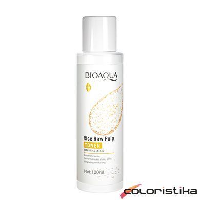 Тонер для обличчя Bioaqua Rice Raw Pulp Toner із рисовим екстрактом