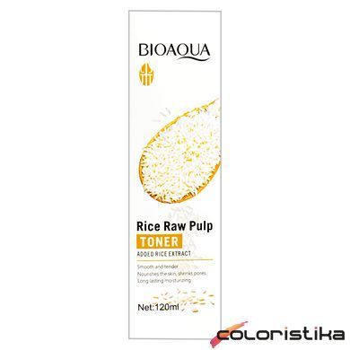 Тонер для обличчя Bioaqua Rice Raw Pulp Toner із рисовим екстрактом