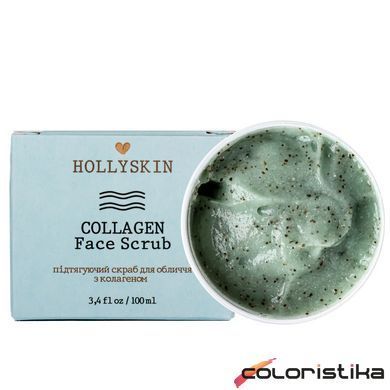 Скраб для обличчя Hollyskin Collagen Face Scrub з колагеном 100 мл 0211h