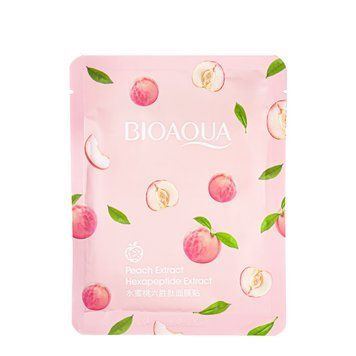 Тканинна маска для обличчя зволожуюча з екстрактом персика Bioaqua Peach Extract BQY67956