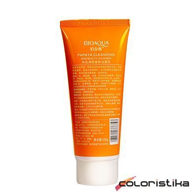 Пінка для вмивання Bioaqua Papaya Cleansing з екстрактом папаї 100 мл
