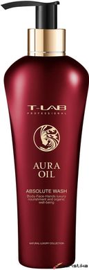 Шампунь-гель для волос и тела T-Lab Professional Aura Oil Absolute Wash, 300 ml