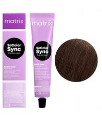 Безаміачна фарба для волосся Matrix SoColor Sync Pre-Bonded Acidic брюнет мокка 90 мл