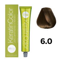 Безаміачна фарба для волосся BBcos Keratin Color 6.0 блондин темний 100 мл