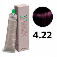 Фарба для волосся Echosline Echos Color 4.22 насичений фіолетовий середній каштан 100 мл