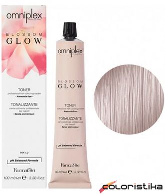 Безаммиачная краска для волос FarmaVita Omniplex Blossom Glow Toner 100 мл 10.21 Платиновый блондин перламутрово пепельный