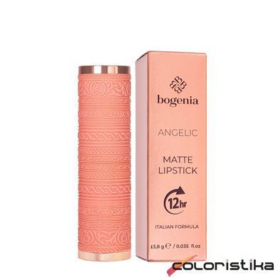 Помада для губ матовая Bogenia Angelic 12 hours BG701, 018 Красная