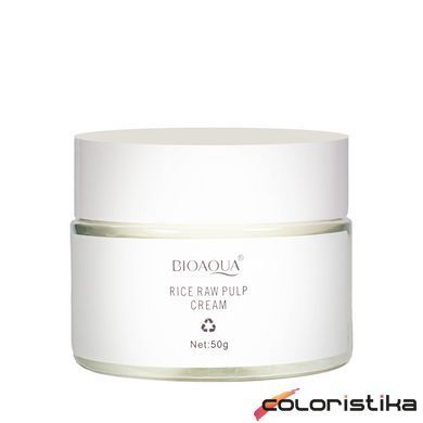 Крем для лица Bioaqua Rice Raw Pulp Cream с экстрактом риса и гиалуроновой кислотой 50 г