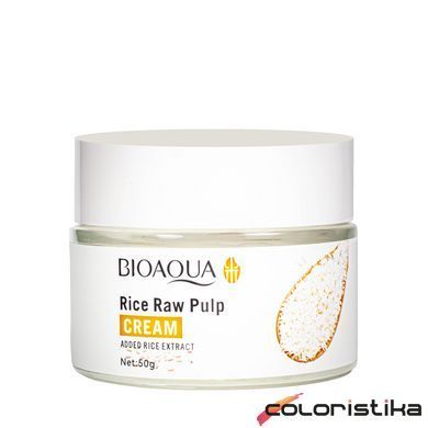 Крем для лица Bioaqua Rice Raw Pulp Cream с экстрактом риса и гиалуроновой кислотой 50 г