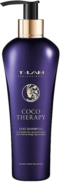 Шампунь для реконструкції волосся T-Lab Professional Coco Therapy Duo Shampoo, 300 ml