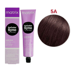 Безаміачна фарба для волосся Matrix SoColor Sync Pre-Bonded Acidic 5А, брюнет попелястий 90 мл