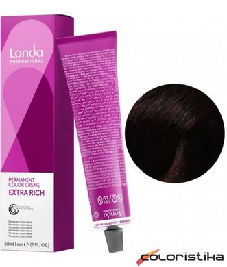 Краска для волос Londa Professional PERMANENT COLOR 3/5 Темный красный шатен 60 мл