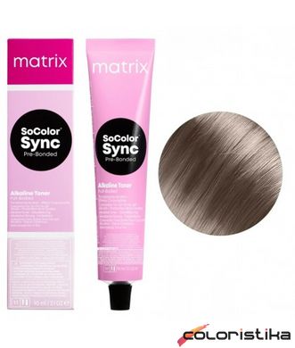 Безаміачна фарба для волосся Matrix SoColor Sync Pre-Bonded Alkaline 7NV Блондин натуральний фіолетовий 90 мл