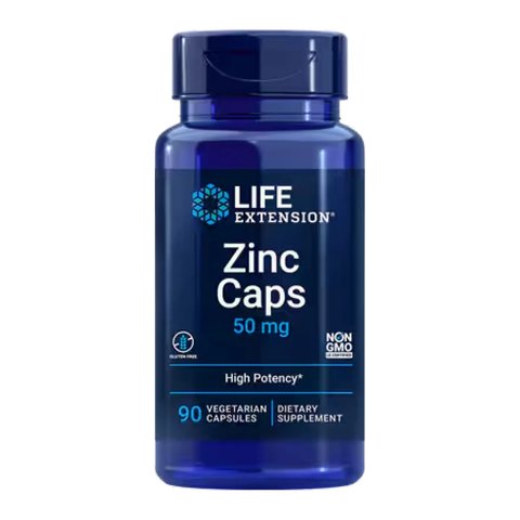 Цинк Life Extension Zinc Caps 50 мг – 90 веганских капсул