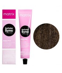 Безаміачна фарба для волосся Matrix SoColor Sync Pre-Bonded Alkaline 6A Темний попелястий блондин 90 мл