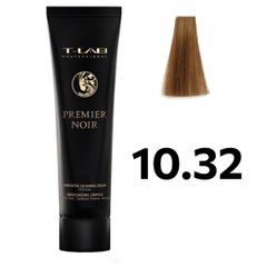 Фарба для волосся T-LAB Premier Noir 10.32 дуже-дуже світлий золотисто-перламутровий блонд 100 мл