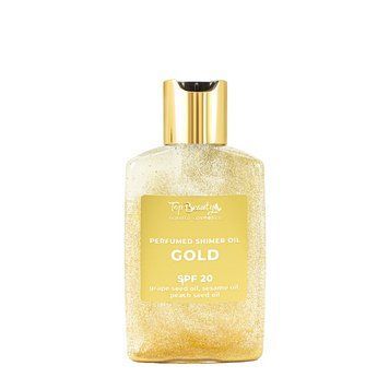Масло для для загара с шимером Top Beauty Gold, 100 мл