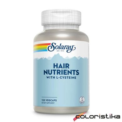 Комплекс для волосся Solaray Hair Nutrients - 120 vcaps