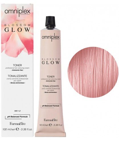 Безаммиачная краска для волос Farmavita Omniplex Blossom Glow Toner 100 мл Pink Розовый