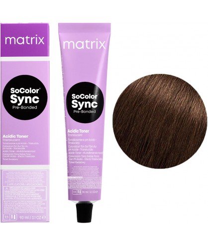 Безаммиачная краска для волос Matrix SoColor Sync Pre-Bonded Acidic 2J, матовый брюнет 90 мл