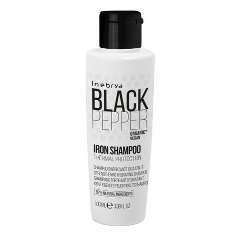 Шампунь для увлажнения и укрепления волос Inebrya Black Pepper Iron Shampoo 300 мл