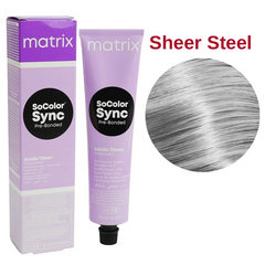 Безаміачна фарба для волосся Matrix SoColor Sync Pre-Bonded Acidic 8AA, сталевий 90 мл