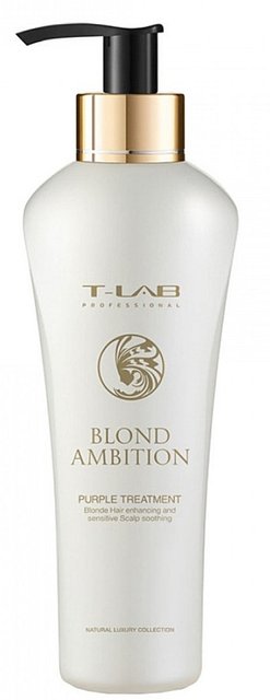 Фиолетовый кондиционер для коррекции и питания волос T-LAB Professional Blond Ambition 300 ml