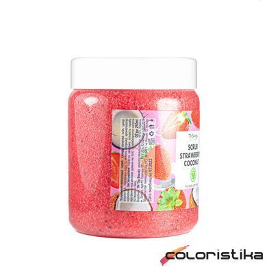 Скраб для обличчя та тіла Top Beauty Strawberry Coconut з ароматом полуниці та кокосовим маслом 250мл