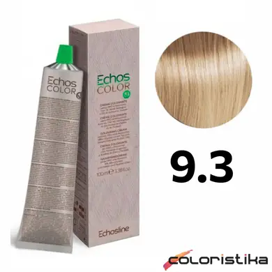 Краска для волос Echosline Echos Color 9.3 золотистый ультрасветлый блонд 100 мл купить в Украине | Coloristika