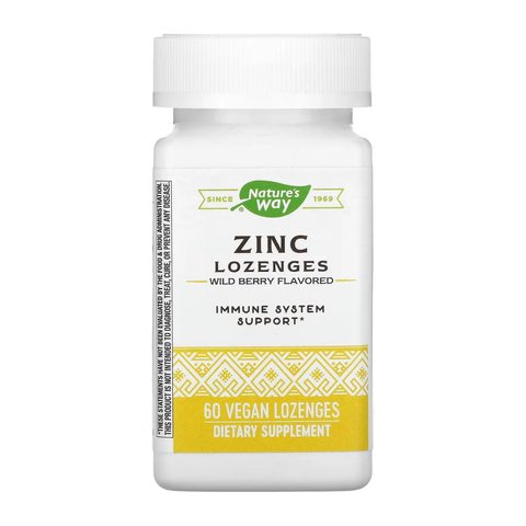 Цинк Natures Way Zinc - 60 пастилок